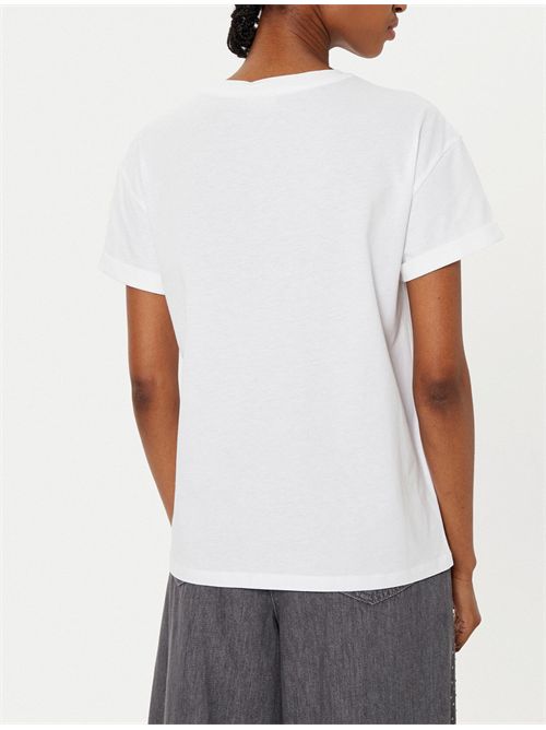T-shirt con strass LIU JO | WA5145J4893/M9446